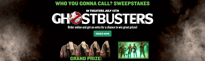 papajohns.com/ghostbusters - Papa John's Who You Gonna Call? Sweepstakes