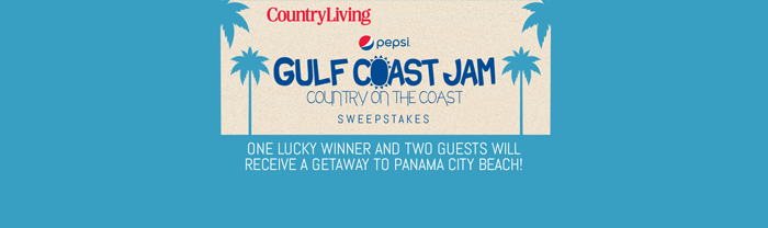 CountryLiving.com/GulfJam - Country Living Gulf Jam Getaway Sweepstakes 2016