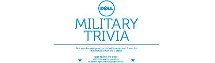 DellMilitaryTrivia.com Thursdays Sweepstakes 2016