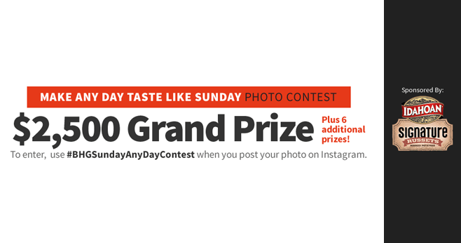 BHG Sunday Any Day Contest 2016