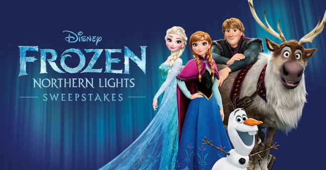 Disney Frozen Northern Lights Sweepstakes (Disney.com/FrozenNorthernLights)