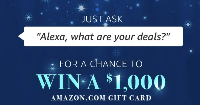 Amazon Alexa Voice Shopping Sweepstakes