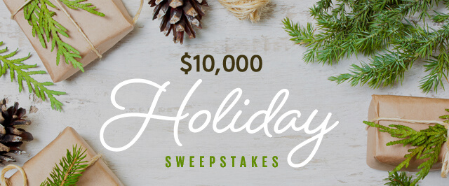 Cooking Light $10,000 Holiday Sweepstakes 2016