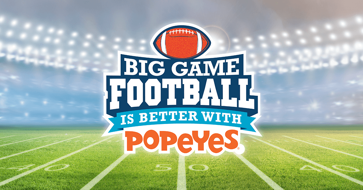 Football Is Better With Popeyes Sweepstakes (FootballIsBetterWithPopeyes.com)