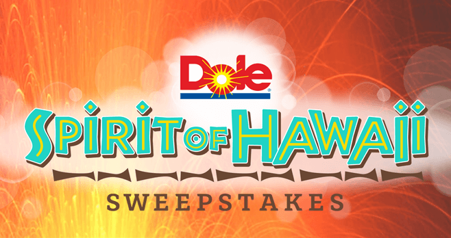 Dole Spirit of Hawaii Sweepstakes (DoleSunshine.com/Paradise)