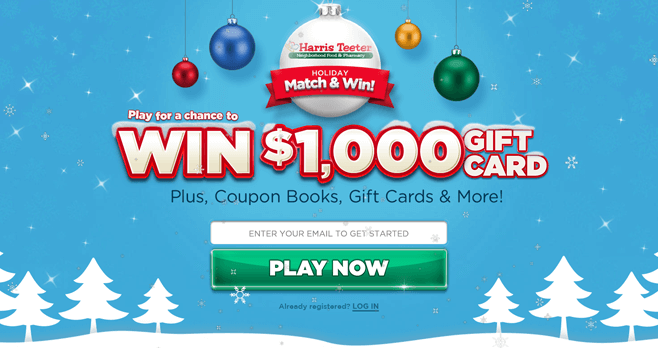 Harris Teeter Holiday Match & Win Sweepstakes (HolidayMatchAndWin.com)