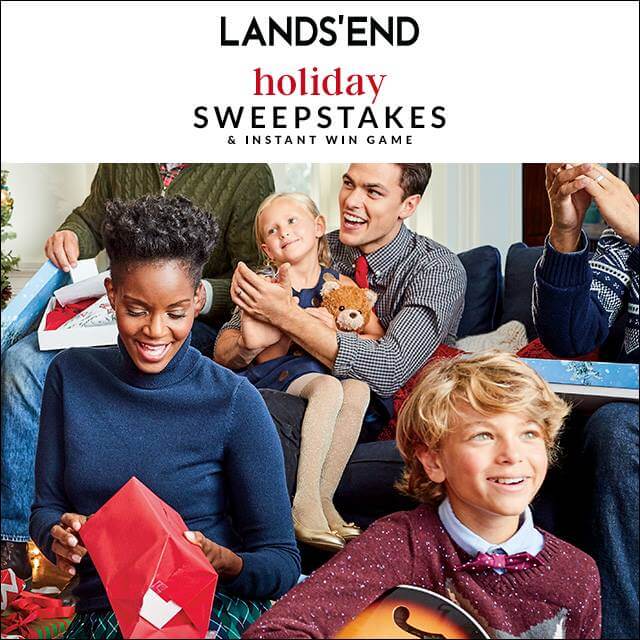 Lands' End Holiday Sweepstakes 2016 (LandsEnd.com/HolidaySweepstakes)