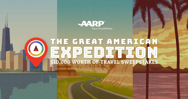 AARP Great American Expedition $10,000 Worth of Travel Sweepstakes