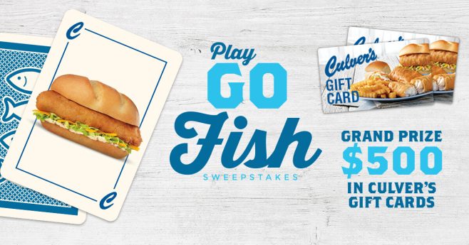 Culver's Go Fish Sweepstakes (Culvers.com/GoFish)