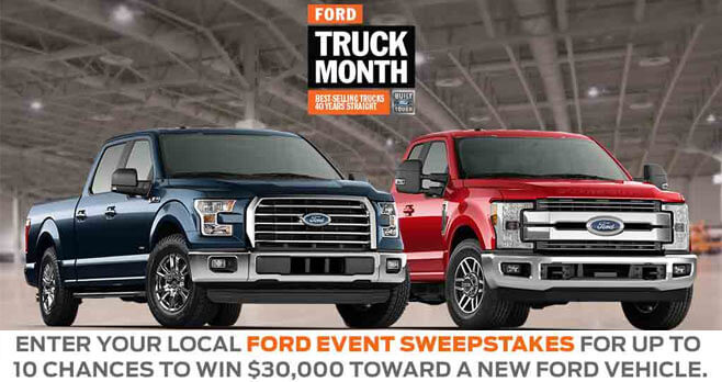 Win The Ford Event Sweepstakes 2017 (FordEventSweepstakes.com)