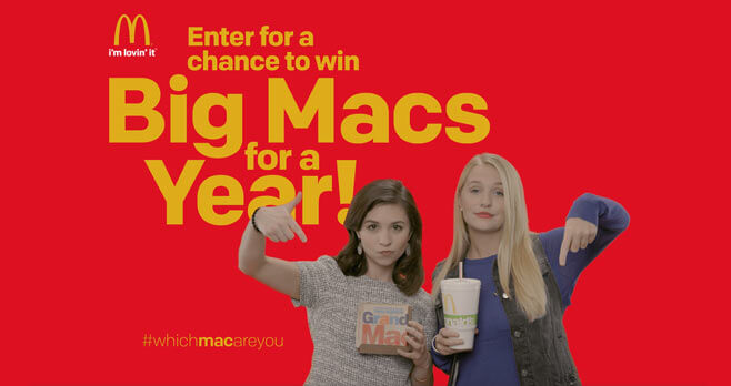 McDonald’s Which Mac Are You Sweepstakes (WhichMacAreYou.com)