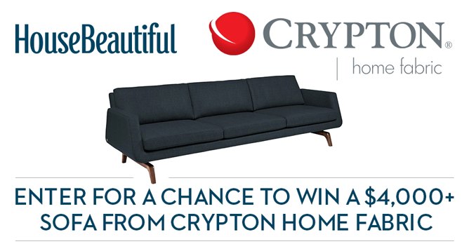 House Beautiful Crypton Home Fabric Sweepstakes (CryptonHome.HouseBeautiful.com)