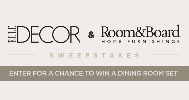 ELLE Decor Room And Board Sweepstakes (RoomAndBoard.ElleDecor.com)