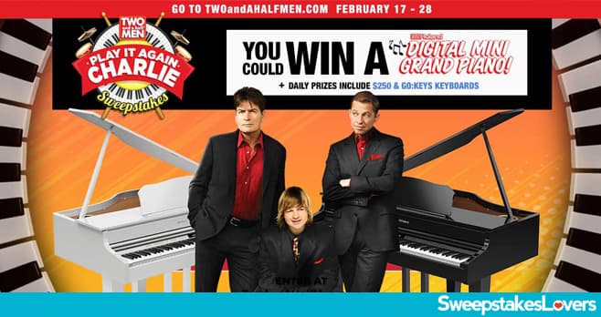 Two and a Half Men Play it Again, Charlie Sweepstakes 2020