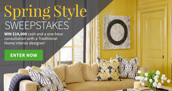 Traditional Home Spring Style Sweepstakes