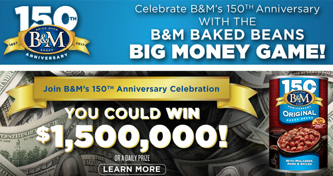 B&M Baked Beans Big Money Game