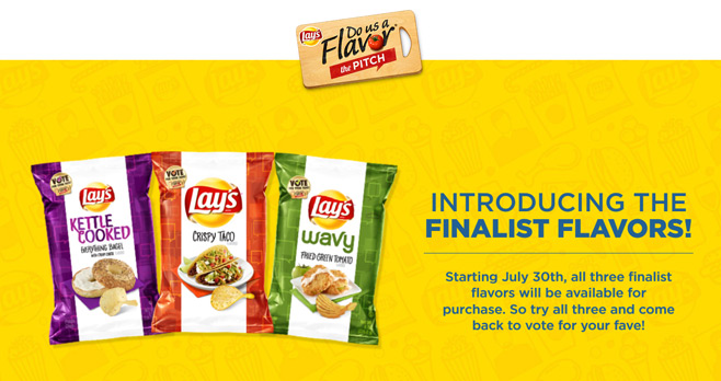 Lays Do Us A Flavor 2017 Voting Sweepstakes