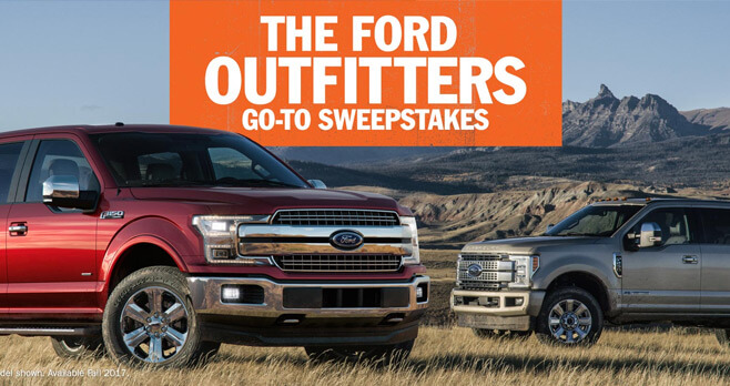 Ford Outfitters Go To Sweepstakes