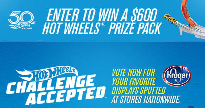 Hot Wheels Kroger Challenge Accepted Sweepstakes