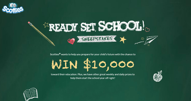 Scotties Ready Set School Sweepstakes