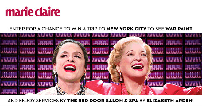 Marie Claire The Red Door by Elizabeth Arden War Paint Sweepstakes