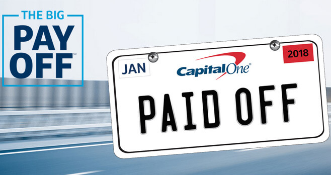 Capital One Big Payoff Sweepstakes 2017
