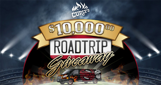Curly's $10,000 Road Trip Giveaway 2017
