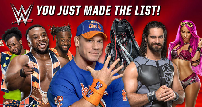 GameStop WWE You Just Made the List Sweepstakes