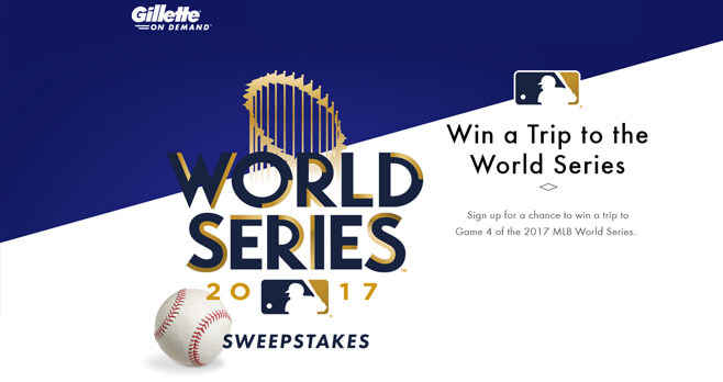 Gillette On-Demand World Series 2017 Sweepstakes