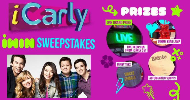 TeenNick iCarly iWin Sweepstakes