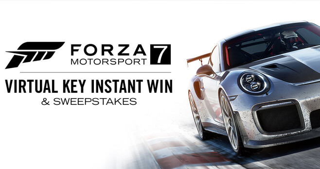 Xbox Live Forza Motorsport 7 Virtual Key Instant Win & Sweepstakes