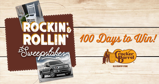 Cracker Barrel Rockin' & Rollin' Sweepstakes 2017