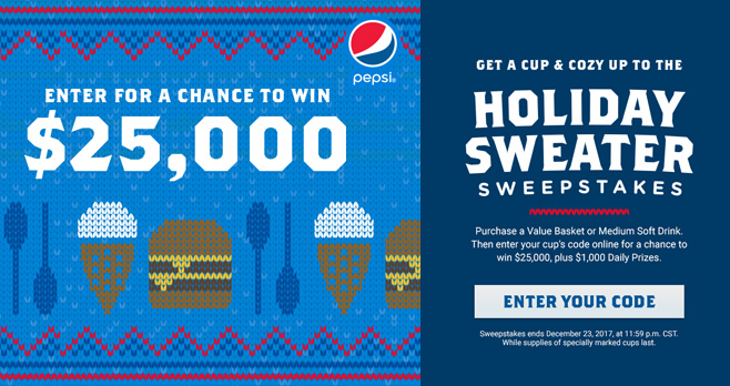 Culver's Holiday Sweater Sweepstakes 2017