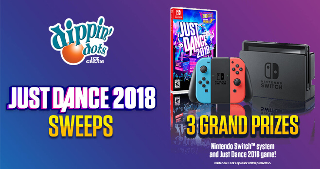 Dippin' Dots Just Dance 2018 Sweepstakes