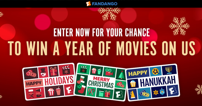 Fandango A Year of Free Movies Sweepstakes