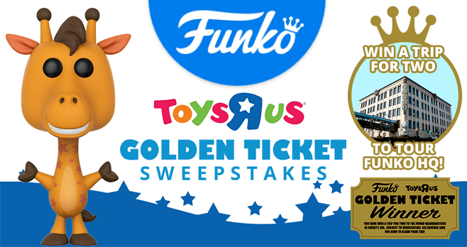 Funko Golden Ticket Sweepstakes 2017