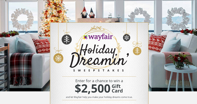 HGTV and Wayfair Holiday Dreamin Giveaway 2017