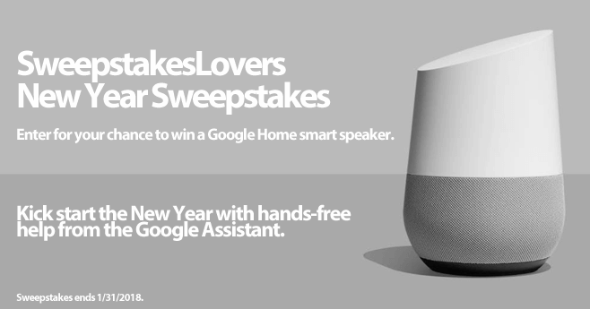 SweepstakesLovers New Year Sweepstakes