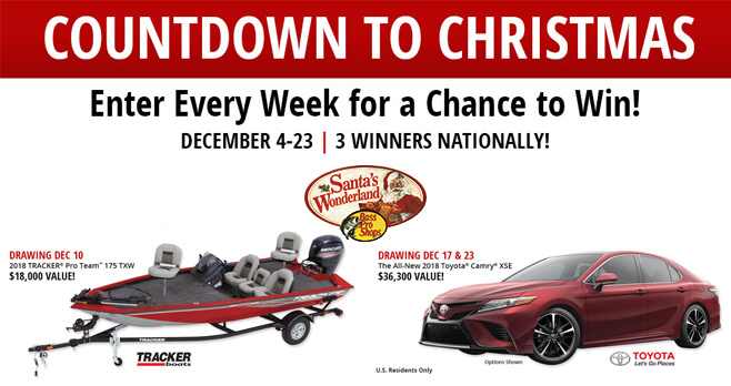 Bass Pro Shops Countdown To Christmas Sweepstakes 2017