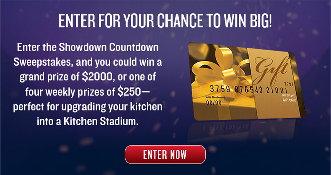 Food Network Iron Chef Showdown Countdown Sweepstakes