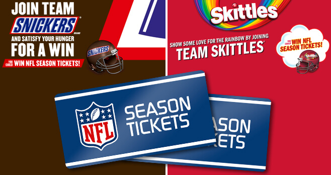 SNICKERS & SKITTLES Super Bowl LII Rivalry 2018 Sweepstakes