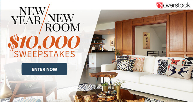 BHG And Overstock New Year, New Room Sweepstakes 2018