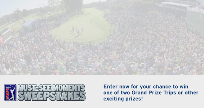 PGA TOUR Must See Moments Sweepstakes (PGATour.com/MustSeeSweeps)