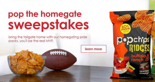 Popchips Pop The Homegate Sweepstakes 2018