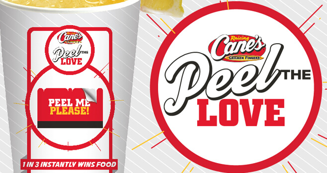 Raising Cane's Peel The Love Game 2018 (RaisingCanes.com/Peel)