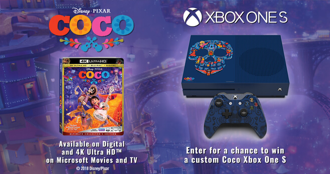 Coco Xbox One S Custom Console Sweepstakes