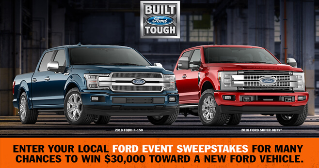 Ford Event Sweepstakes 2018 (FordEventSweepstakes.com)