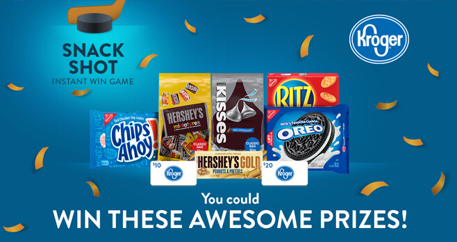 Kroger Snack Shot Instant Win Game 2018