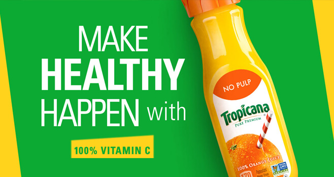 Make Healthy Happen With Tropicana Instant Win Game and Sweepstakes