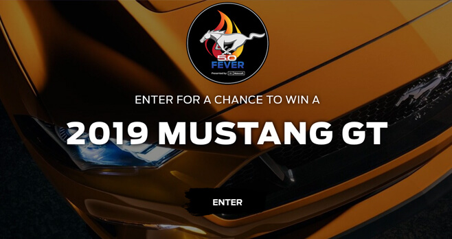 Motorcraft Mustang 5.0 Fever Sweepstakes 2018